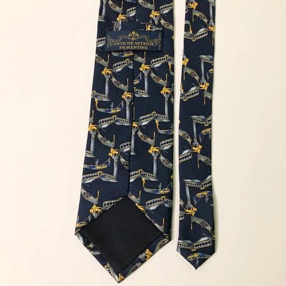 Antiche Seterie Fiorentine Silk Tie Necktie Made In Italy - Picture 4 of 13